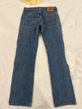 Levi's 501 Men's Blue Denim Jeans Medium Wash Straight Regular Fit 30x32